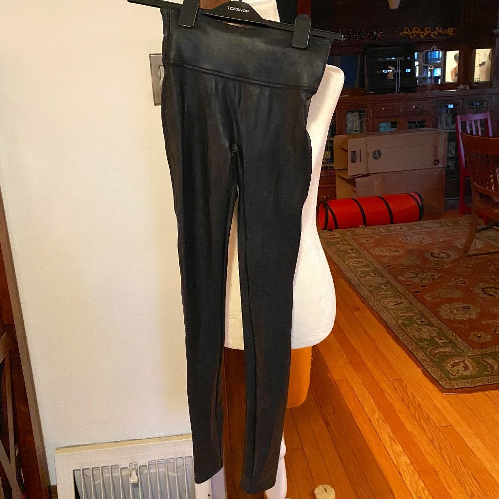 Spanx faux-leather leggings